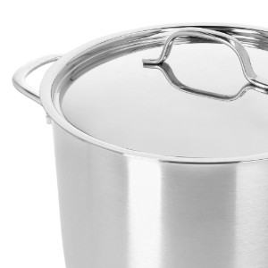 Főzőedény fedéllel, rozsdamentes acél, 24 cm/7 L, "Resto 3" - Demeyere