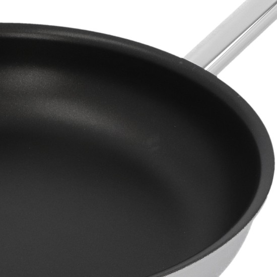 Tapadásmentes serpenyő, rozsdamentes acél, 28 cm, "ControlInduc Pro X" - Demeyere