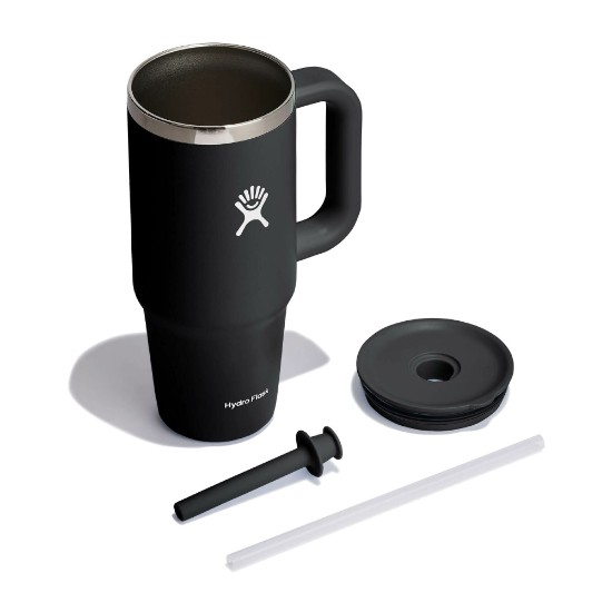 Hőszigetelt pohár, rozsdamentes acél, 710 ml, "All Around Travel", fekete - Hydro Flask
