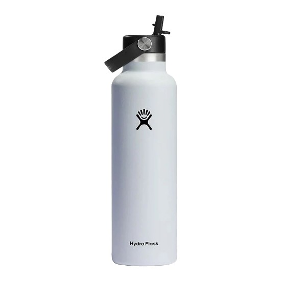 Hőszigetelt flakon, rozsdamentes acél, 620 ml, "Standard Straw", fehér - Hydro Flask
