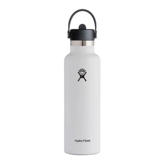Hőszigetelt flakon, rozsdamentes acél, 620 ml, "Standard Straw", fehér - Hydro Flask