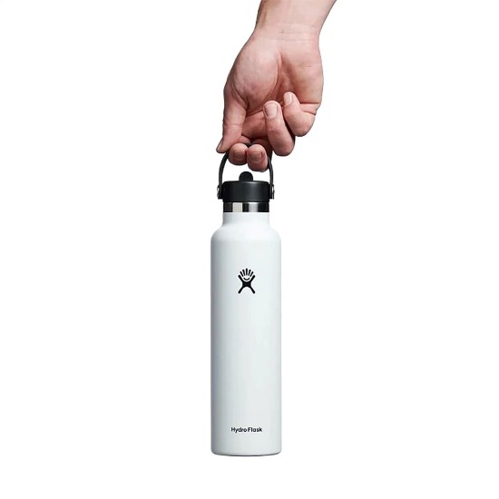 Hőszigetelt flakon, rozsdamentes acél, 620 ml, "Standard Straw", fehér - Hydro Flask