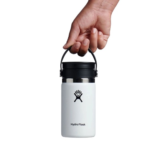 Hőszigetelő flakon, rozsdamentes acél, 355 ml, "Wide Sip", fehér - Hydro Flask