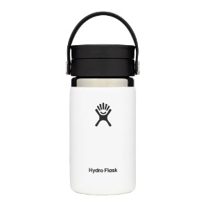 Hőszigetelő flakon, rozsdamentes acél, 355 ml, "Wide Sip", fehér - Hydro Flask