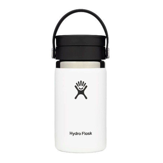 Hőszigetelő flakon, rozsdamentes acél, 355 ml, "Wide Sip", fehér - Hydro Flask