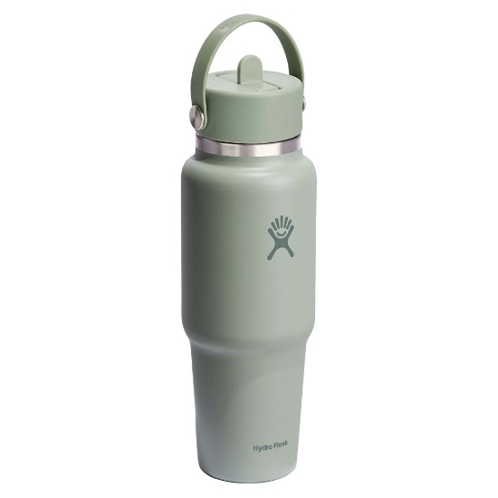 Hőszigetelt flakon, rozsdamentes acél, 950 ml, "Wide Straw", Agave - Hydro Flask