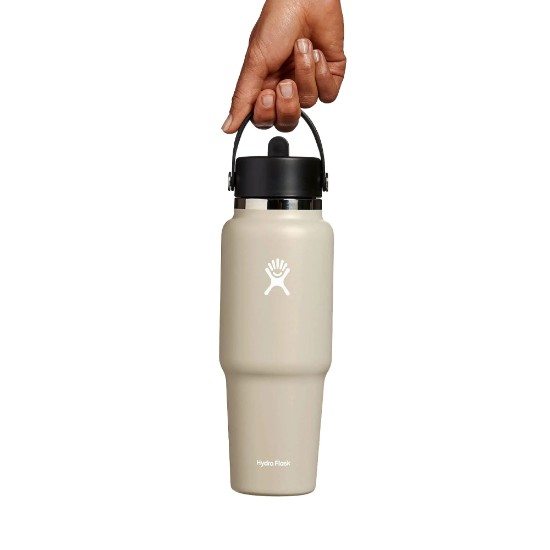 Hőszigetelt flakon, rozsdamentes acél, 950 ml, "Wide Straw", Oat - Hydro Flask