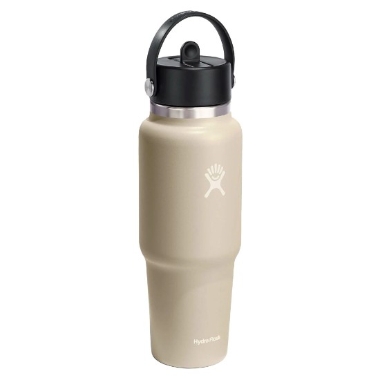 Hőszigetelt flakon, rozsdamentes acél, 950 ml, "Wide Straw", Oat - Hydro Flask