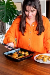 Négyzet alakú sütőtál, szénacél, 24x24cm, "Glide" - Pyrex