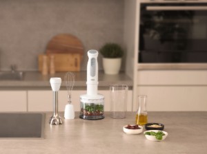 "MultiQuick 5" botmixer, 4 tartozék, 1000 W, fehér - Braun