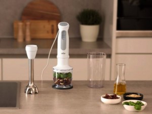 "MultiQuick 5" botmixer, 3 tartozék, 1000 W, fehér - Braun