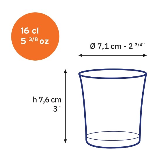 4 db ivópohár készlet, üvegből, 160 ml, "Lys" - Duralex
