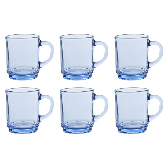 6 db-os üvegbögre készlet, 260 ml, "Versailles", Marine - Duralex