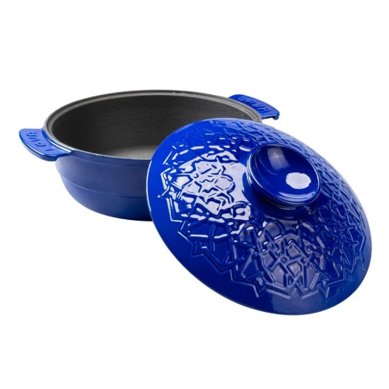 Serpenyő, öntöttvas, 26 cm / 4,35 L, "Anatólia", Majolikakék - LAVA