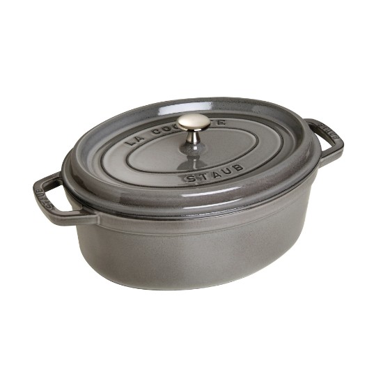 Staub ~ 29 cm / 4,2 literes, Graphite Grey ovális Cocotte edény