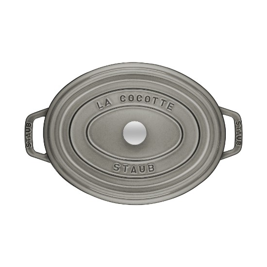 Staub ~ 29 cm / 4,2 literes, Graphite Grey ovális Cocotte edény