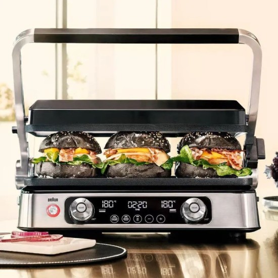 Elektromos grill, 2200 W, "MultiGrill 9 Pro" - Braun