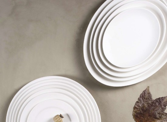 Ovális tányér, porcelán, 24 cm, "Alumilite Soley" - Porland