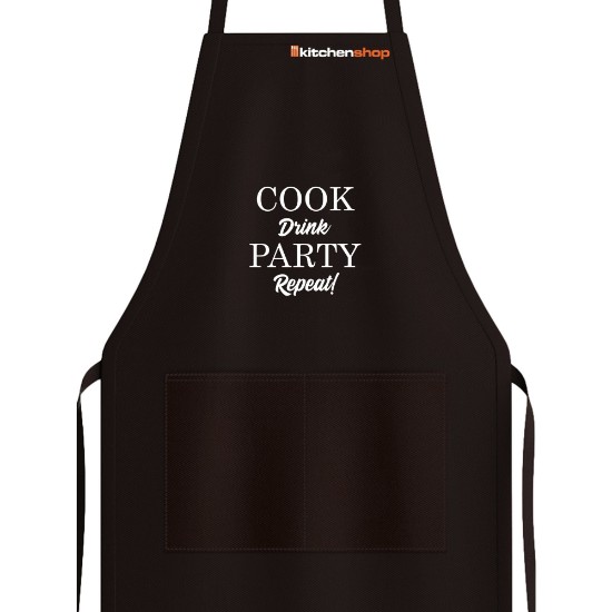 Kötény - "COOK Drink PARTY Repeat!"