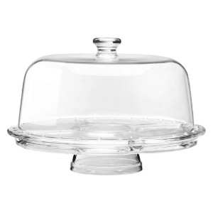 6 az 1-ben tálalótál tetővel, üvegből, 31cm - Borgonovo