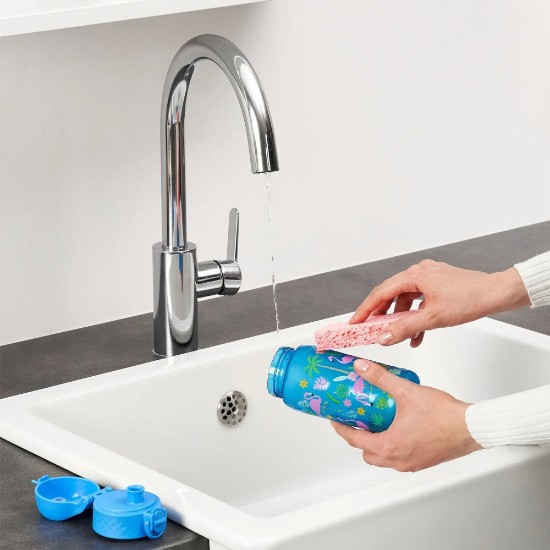 Vizespalack gyerekeknek, Recyclon™, 350 ml, Flamingos - Ion8