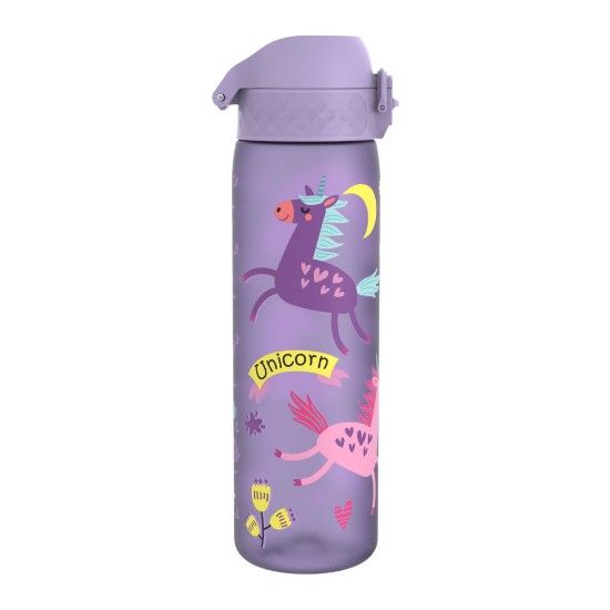 "Slim" kulacs gyerekeknek, Recyclon™, 500 ml, Periwinkle, Unicorns - Ion8