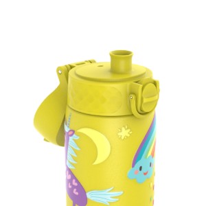 "Slim" kulacs gyerekeknek, rozsdamentes acél, 600ml, sárga, Unicorns- Ion8