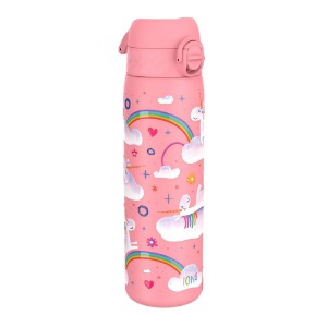 "Slim" kulacs gyerekeknek, rozsdamentes acél, 600ml, Unicorn Rainbows - Ion8