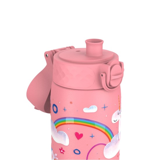 "Slim" kulacs gyerekeknek, rozsdamentes acél, 600ml, Unicorn Rainbows - Ion8