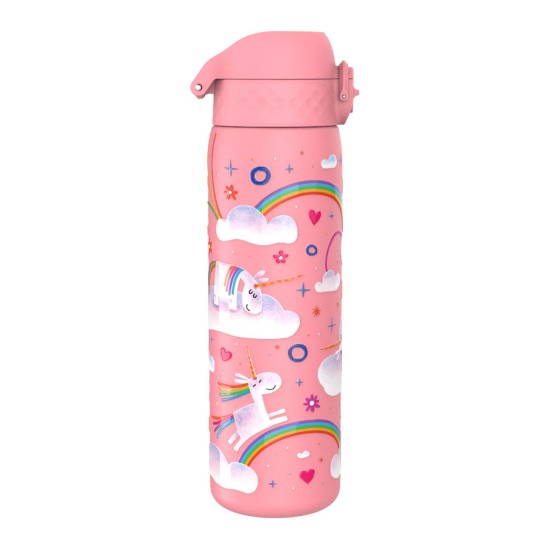 "Slim" kulacs gyerekeknek, rozsdamentes acél, 600ml, Unicorn Rainbows - Ion8