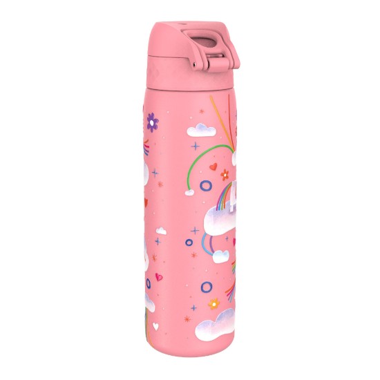 "Slim" kulacs gyerekeknek, rozsdamentes acél, 600ml, Unicorn Rainbows - Ion8