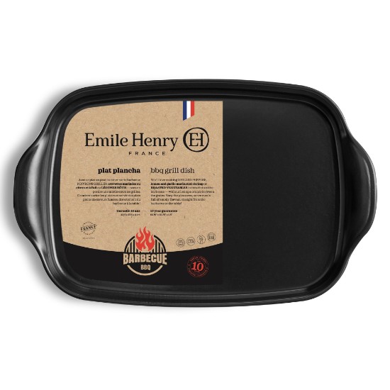 BBQ grilltál, kerámia, 42,5x27,5cm, Truffle - Emile Henry