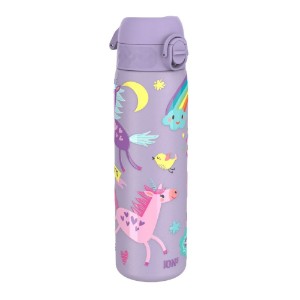 "Slim" kulacs gyerekeknek, rozsdamentes acél, 600ml, Periwinkle, Unicorns - Ion8