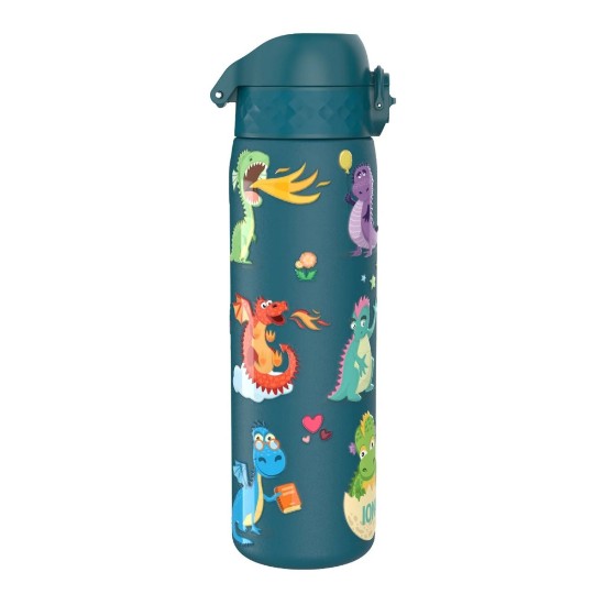 "Slim" kulacs gyerekeknek, rozsdamentes acél, 600ml, Dragons - Ion8