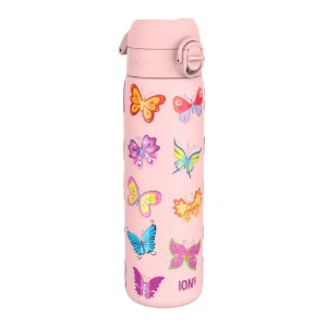 "Slim" kulacs gyerekeknek, rozsdamentes acél, 600ml, Butterflies - Ion8