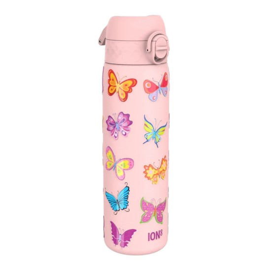 "Slim" kulacs gyerekeknek, rozsdamentes acél, 600ml, Butterflies - Ion8