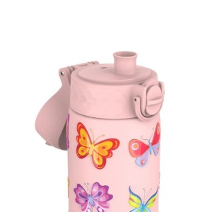 "Slim" kulacs gyerekeknek, rozsdamentes acél, 600ml, Butterflies - Ion8