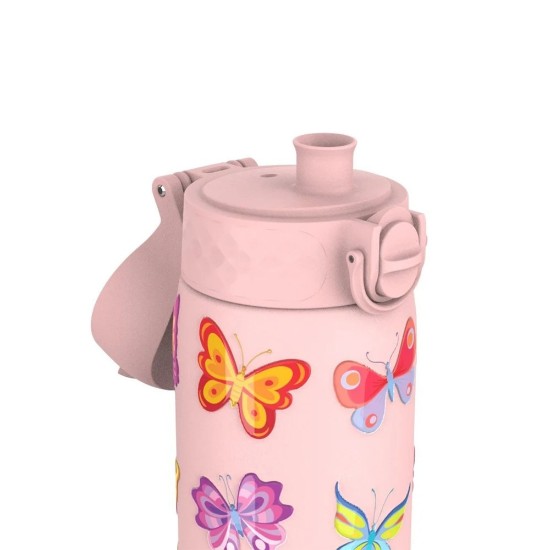 "Slim" kulacs gyerekeknek, rozsdamentes acél, 600ml, Butterflies - Ion8