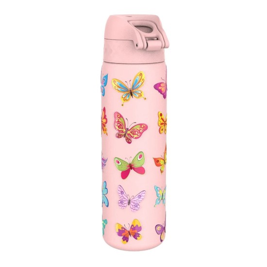 "Slim" kulacs gyerekeknek, rozsdamentes acél, 600ml, Butterflies - Ion8