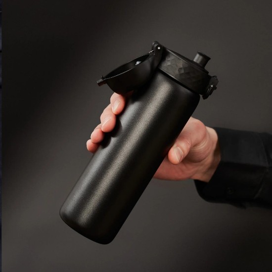 "Slim" kulacs, rozsdamentes acél, 500ml, fekete - Ion8