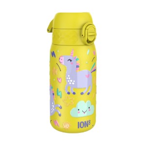 Gyerek kulacs, rozsdamentes acél, 400ml, Yellow, Unicorns - Ion8