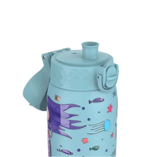 Gyermek vizes palack, rozsdamentes acél, 400 ml, Mermaids - Ion8
