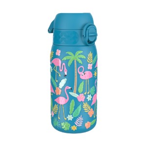 Gyermek kulacs, rozsdamentes acél, 400 ml, Flamingos - Ion8