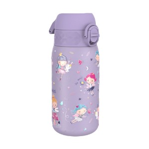 Gyermek vizes palack, rozsdamentes acél, 400 ml, Fairies - Ion8