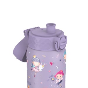Gyermek vizes palack, rozsdamentes acél, 400 ml, Fairies - Ion8