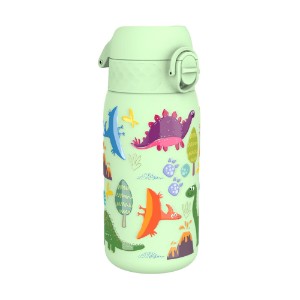 Gyerek kulacs, rozsdamentes acél, 320ml, Surf Green, Dinosaurs - Ion8