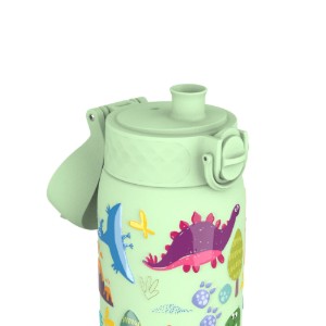 Gyerek kulacs, rozsdamentes acél, 320ml, Surf Green, Dinosaurs - Ion8