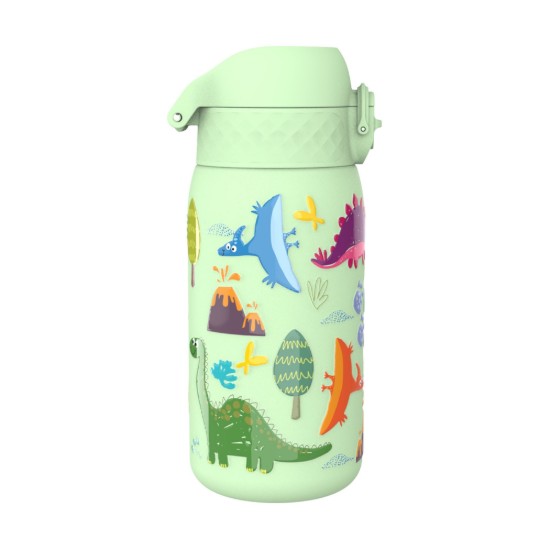 Gyerek kulacs, rozsdamentes acél, 320ml, Surf Green, Dinosaurs - Ion8