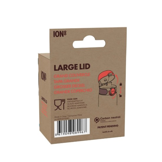 Vizespalack kupak, recyclon™, L-es méret, fekete - Ion8
