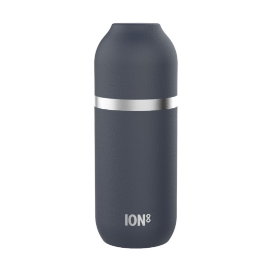 Vákuumlombik, pohárral, rozsdamentes acél, 700ml, "Luma", hamu sötétkék - Ion8